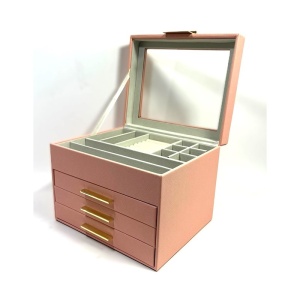 Caseta de Bijuterii Elegantă Deluxe – Nuanța Rose Dusty - Img 7