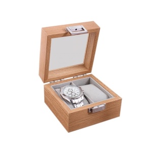 Caseta pentru 2 ceasuri - Lemn Natur - WZ4011