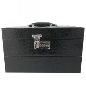 Caseta Pentru Bijuterii Rosie / Neagra - Grande Casablanca WZ683