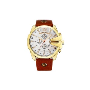 Ceas Barbatesc CURREN M8176 - Maro / Auriu