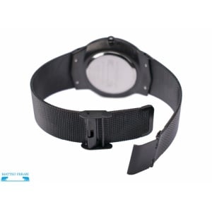 Ceas Bărbătesc Matteo Ferari – Negru 40 mm – Brățară Milaneză Neagră – Quartz Miyota – Rezistent 3 ATM - Img 3
