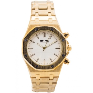 Ceas Bărbătesc Matteo Ferari Gold & Black – Octogonal 52 mm – Carcasă și Brățară Aurie – Cadran Negru – MF169C-BG - Img 5
