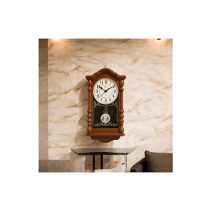 Ceas de Perete cu Pendul „Elvaron” – Eleganța Timpului, Afișată cu Prestigiu 35cm - Img 2