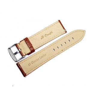 Curea Ceas „Classic Cognac” – Piele Naturală de Vițel (18mm - 24mm) - Img 3