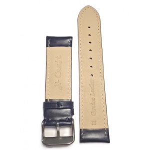 Curea Ceas „Deep Navy Monochome” – Piele Naturală (18mm - 24mm) - Img 2