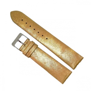 Curea Ceas „Golden Glow” Fancy22 – Piele Naturală Aurie (14mm - 22mm) - Img 1