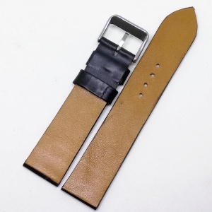 Curea Ceas „Hand-Made” din Piele Neagră – Eleganță Artizanală pentru Dimensiuni Speciale (17mm - 25mm) - Img 2