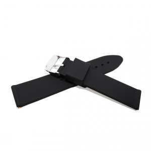 Curea Ceas „Minimalist Onyx” 12S99 – Silicon Premium, Negru Mat (18mm - 22mm) - Img 2