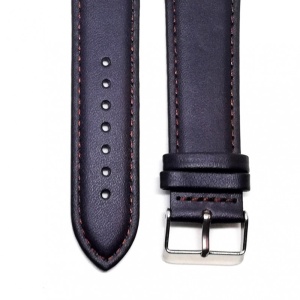 Curea Ceas „Pure Comfort” A-812 – Piele Naturală Hipoalergenică, Maro Coniac (18mm - 22mm) - Img 2