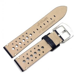 Curea Ceas „Rally Ride” – Piele Naturală Perforată (20mm, 22mm, 24mm) - Img 2