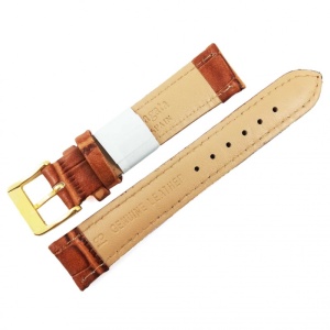 Curea Ceas 12mm, 18mm 20mm - Piele Naturala Maro Imprimeu NAGATA - Img 4
