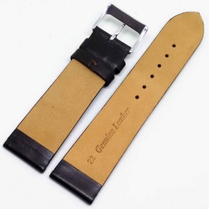 Curea ceas 20mm, 22mm piele naturala maro inchis, lungime XL WZ1616 - Img 2