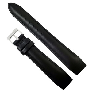 Curea Ceas Din Piele Maro / Neagra 20mm WZ1908 - Img 2