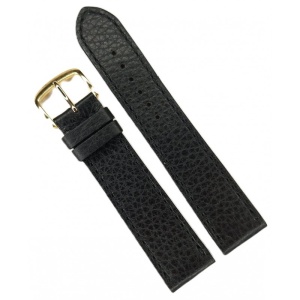 Curea Ceas Fleurus – Piele de Cerb Neagră – Made in France
