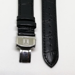 Curea Ceas Piele Naturala Neagra TISSOT 1853 Capete Curbate 18mm 20mm 22mm 23mm 24mm WZ1955 - Img 3