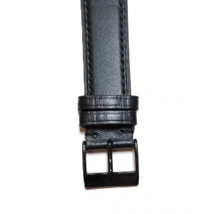 Curea Ceas Piele Naturală WZ5430 – Model XXL Negru Mat cu Cataramă Neagra - Img 2