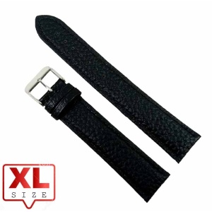 Curea Ceas XL 22mm Piele Naturala Neagra Solida WZ2331 - Img 3