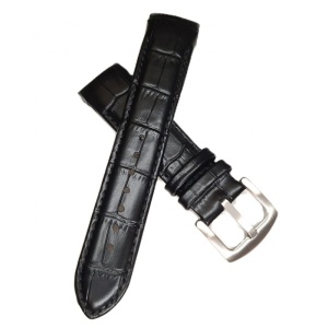 Curea Compatibilă Tissot T610027446 – 22/20 mm – Piele Naturală Neagră – Lungime 125 x 75 mm - Img 2