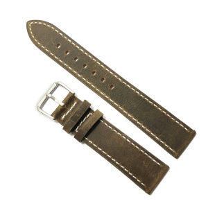 Curea de ceas culoare Maro Vintage din piele naturala 20mm WZ5211 - Img 1