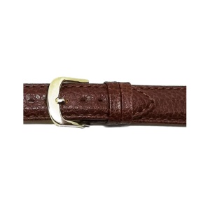 Curea de ceas din piele naturala maro - 16mm - C2947 - Img 3