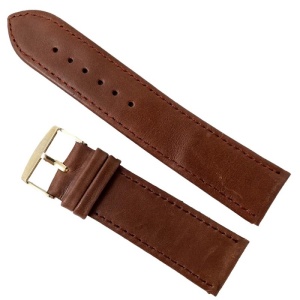 Curea de ceas din piele naturala maro 24mm C3122