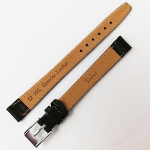 Curea de ceas din piele naturala maronie XXL - 12mm - C2939 - Img 4