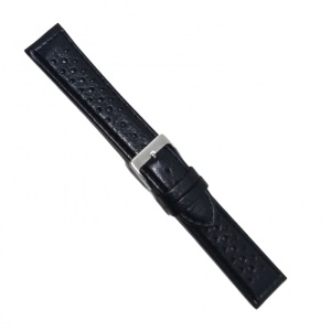 Curea de ceas din piele naturala Neagra 18mm 20mm 22MM - 3K2 - Img 3