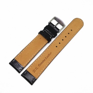 Curea de ceas din piele neagra XL 20mm WZ3280 - Img 3