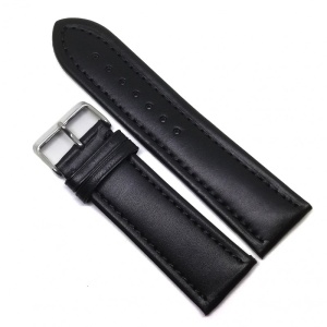 Curea de Ceas K.REDA – Piele Neagră – 32/28 mm – Grosime 4 mm – pentru Ceasuri cu Cadran Mare