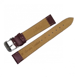 Curea de ceas La Banda din Piele Naturala - Culoare Maro - 16mm - WZ3999 - Img 2