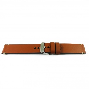 Curea de ceas Maro-deschis din piele naturala - 20mm, 22mm, 24mm, 26mm - WZ3400 - Img 3