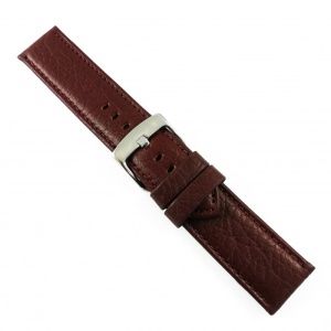 Curea de ceas Maro-roscat din piele naturala - 24mm - WZ3421 - Img 3