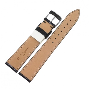 Curea de ceas Morellato - Neagra - Piele de Soparla - 18mm / 20mm - A01U0856041019CR - Img 3
