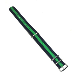 Curea de ceas Nato Albastru si Verde 20mm 22mm N50 - Img 2