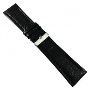 Curea de ceas Neagra din piele naturala - 28mm, 30mm, 32mm, 34mm - WZ3411 - Img 3