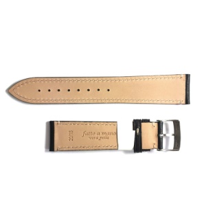 Curea de ceas Neagra Morellato El Greco Tanning Leather - 18mm, 20mm, 22mm - Img 3
