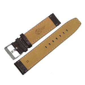 Curea de ceas Rewa - Culoare Maro - Textura Bizonata - 18mm, 20mm - WZ3966 - Img 2