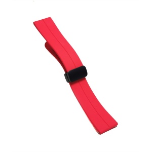 Curea de ceas Rosie din silicon cu inchidere deployant magnetic 20mm, 22mm WZ5361