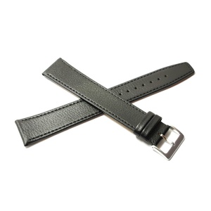 Curea de ceas XXXL din piele naturala neagra 22mm C3625 - Img 2