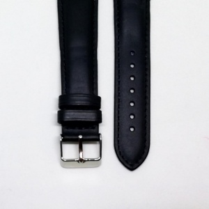 Curea de piele naturala neagra - 21mm - C2974 - Img 2