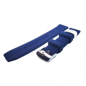 Curea pentru Ceas - Morellato Sile Silicone Blue - Imprimeu Gaurele - 20mm, 22mm - A01X4983187062CR - Img 3