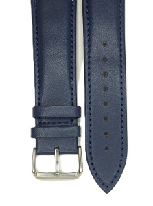 Curea Piele Naturală Bleumarin – 18/20/22 mm – Finisaj Semilucios – Cataramă Oțel - Img 3