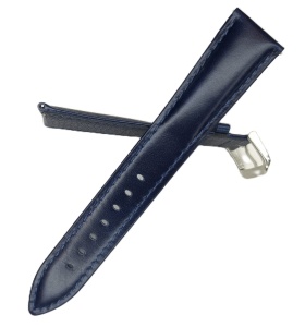 Curea Piele Naturală Bleumarin – 18/20/22 mm – Lungime XL (135+80 mm) - Img 2