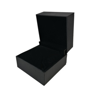 Cutie Ceas din Piele Ecologică Neagră – Textură Exotică, Model WZ4119