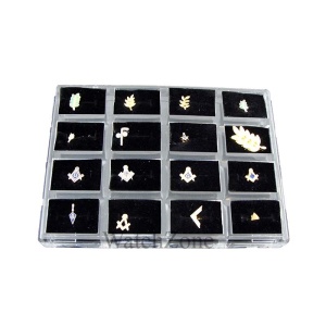 Cutie inele 16 spatii din material acrilic transparent - Img 2