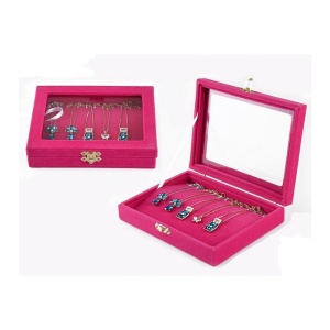 Cutie pentru bratari mica cu capac transparent Rosie, Gri, Negru sau Fuchsia - Img 3