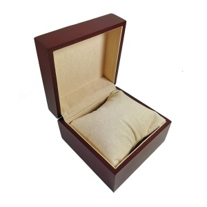 Cutie pentru un Ceas – MDF Negru / Visiniu | Catifea Premium - Img 6