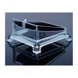 Expozor pentru pandantive din acril transparent si catifea neagra WZ4451S - Img 3