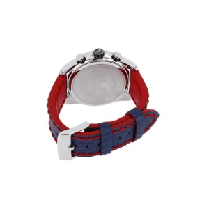 Festina Timeless Chronograph – Miyota JS25 Quartz – 43,5 mm – Cadran Argintiu/Albastru – Curea Piele Albastră - Img 4