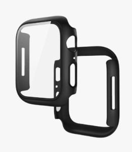 Hoco WS3 – Rama Protecție cu Folie Integrată pentru Apple Watch Series 7/8 – PC + Sticlă – 41mm – Culori: Roșu, Negru, Bleumarin, Carbon - Img 1